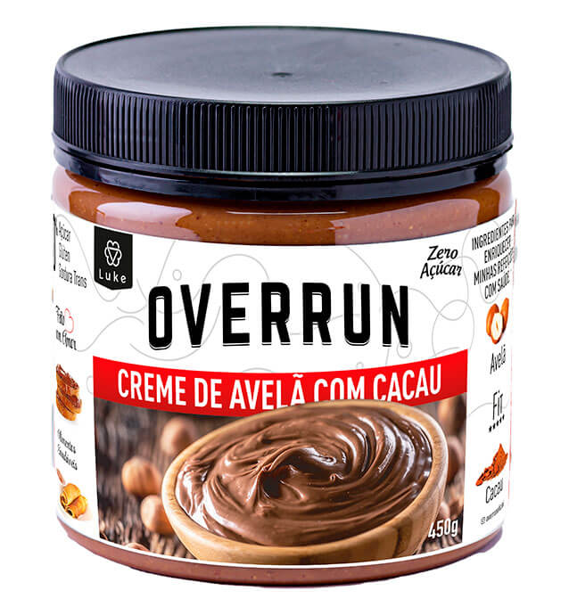 creme de avelã com cacau overrun